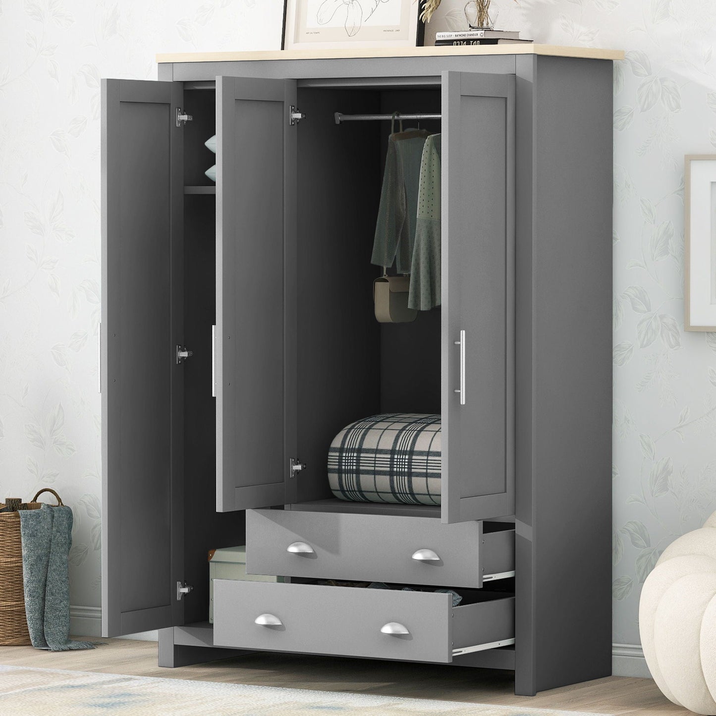 Wardrobe With Cabinets