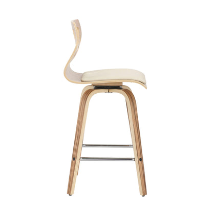 Counter Stool With Footrest (Set of 2)