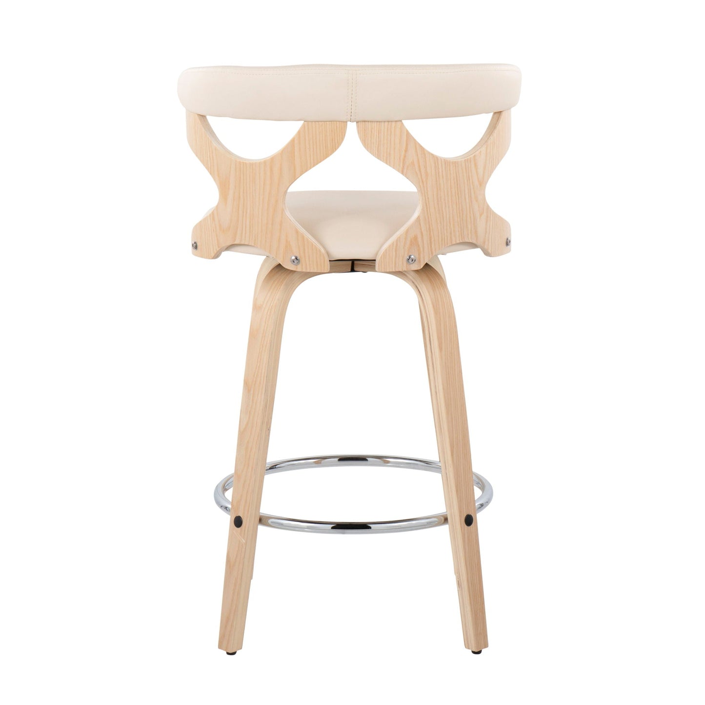 Fixed Height Counter Stool With Swivel (Set of 2)