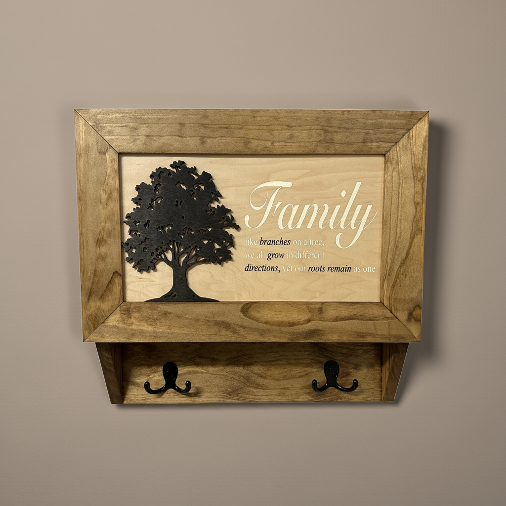 Family Tree Gun Safe Coat Rack & Shelf