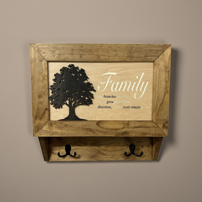 Family Tree Gun Safe Coat Rack & Shelf