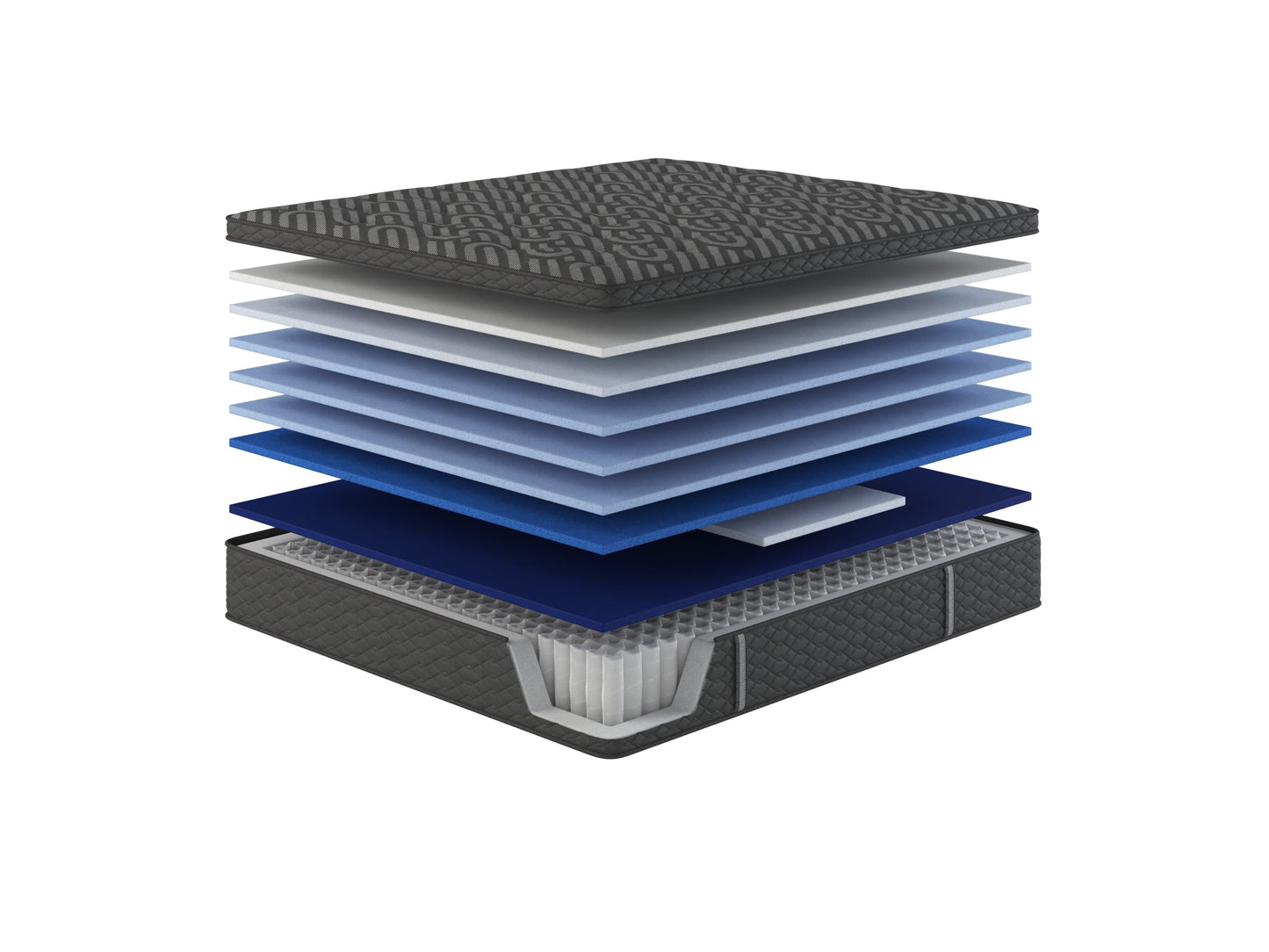 Restonic comfortcare 14” euro top hybrid mattress