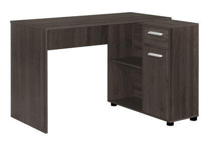L-Shaped Computer Desk with Storage Drawers