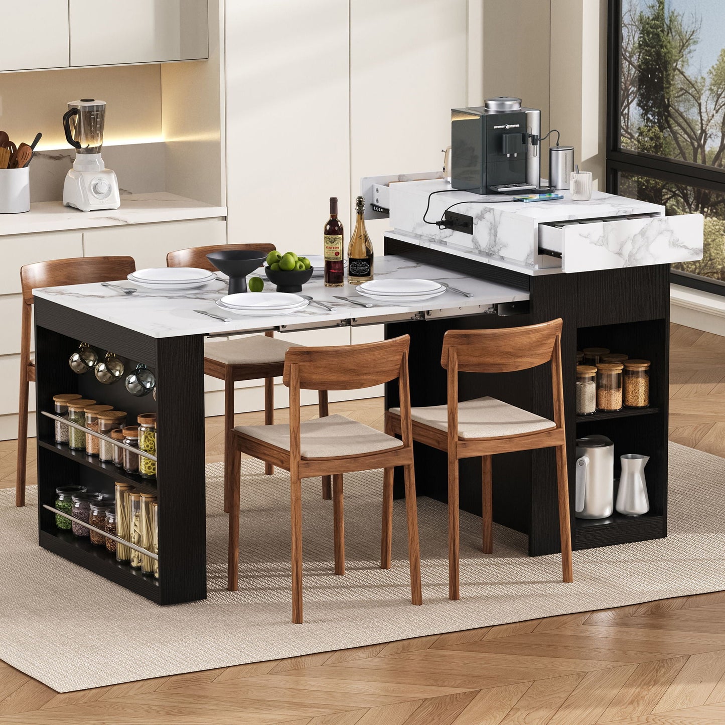 Dining Table With Folding Top