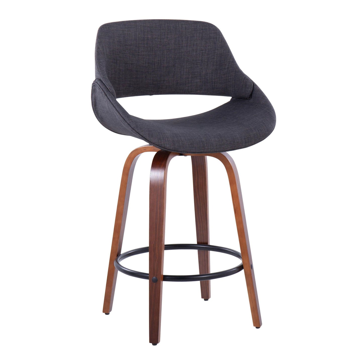 Counter Stool & Round Footrest (Set of 2)