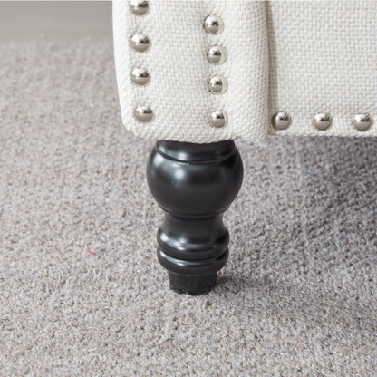 Leather Rolled Arm Sofa