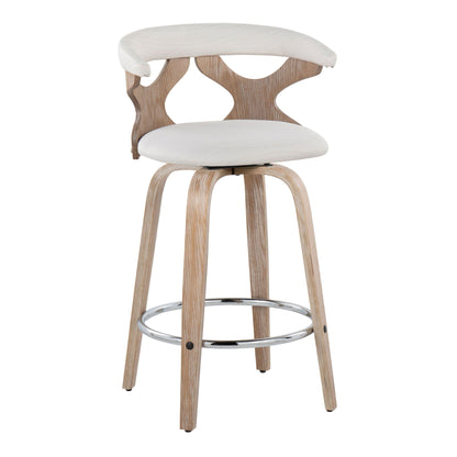 Fixed Height Counter Stool With Swivel (Set of 2)