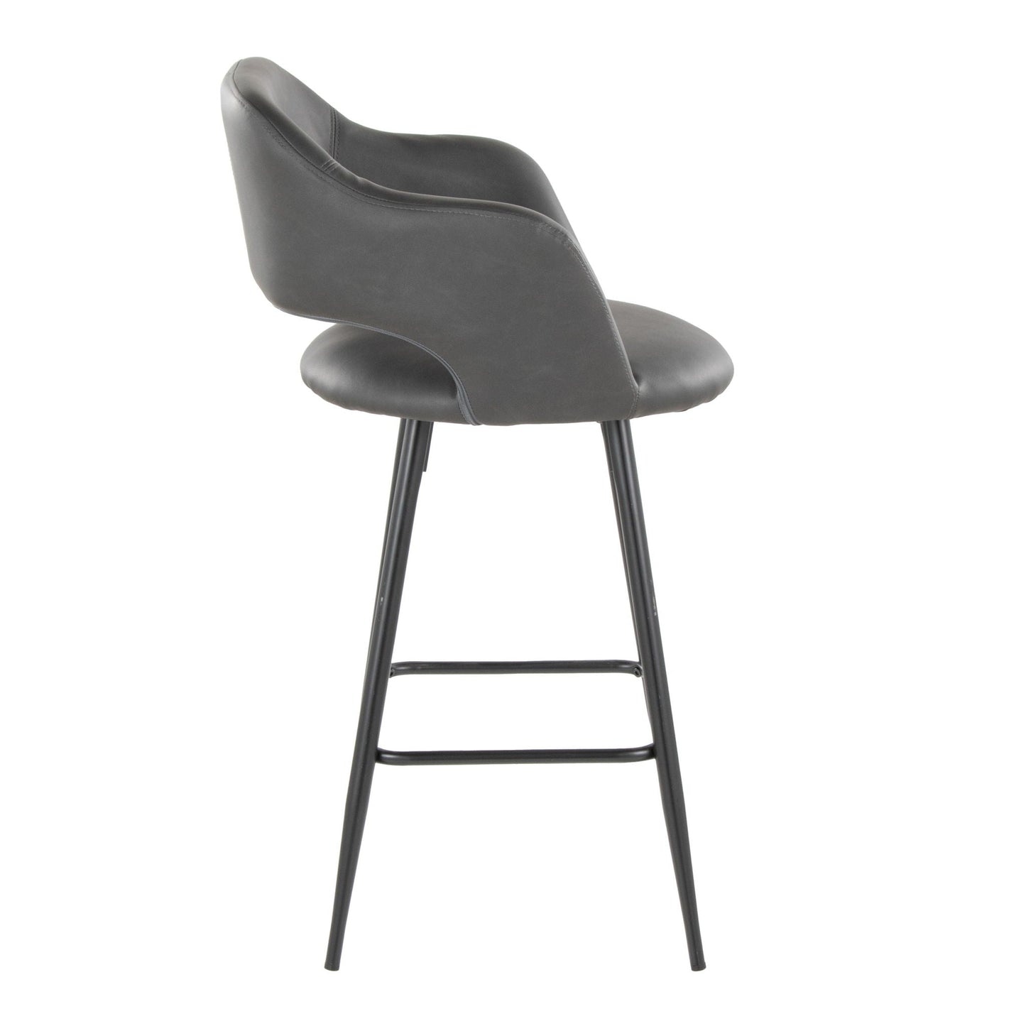 Counter Stool With Square Footrest (Set of 2)