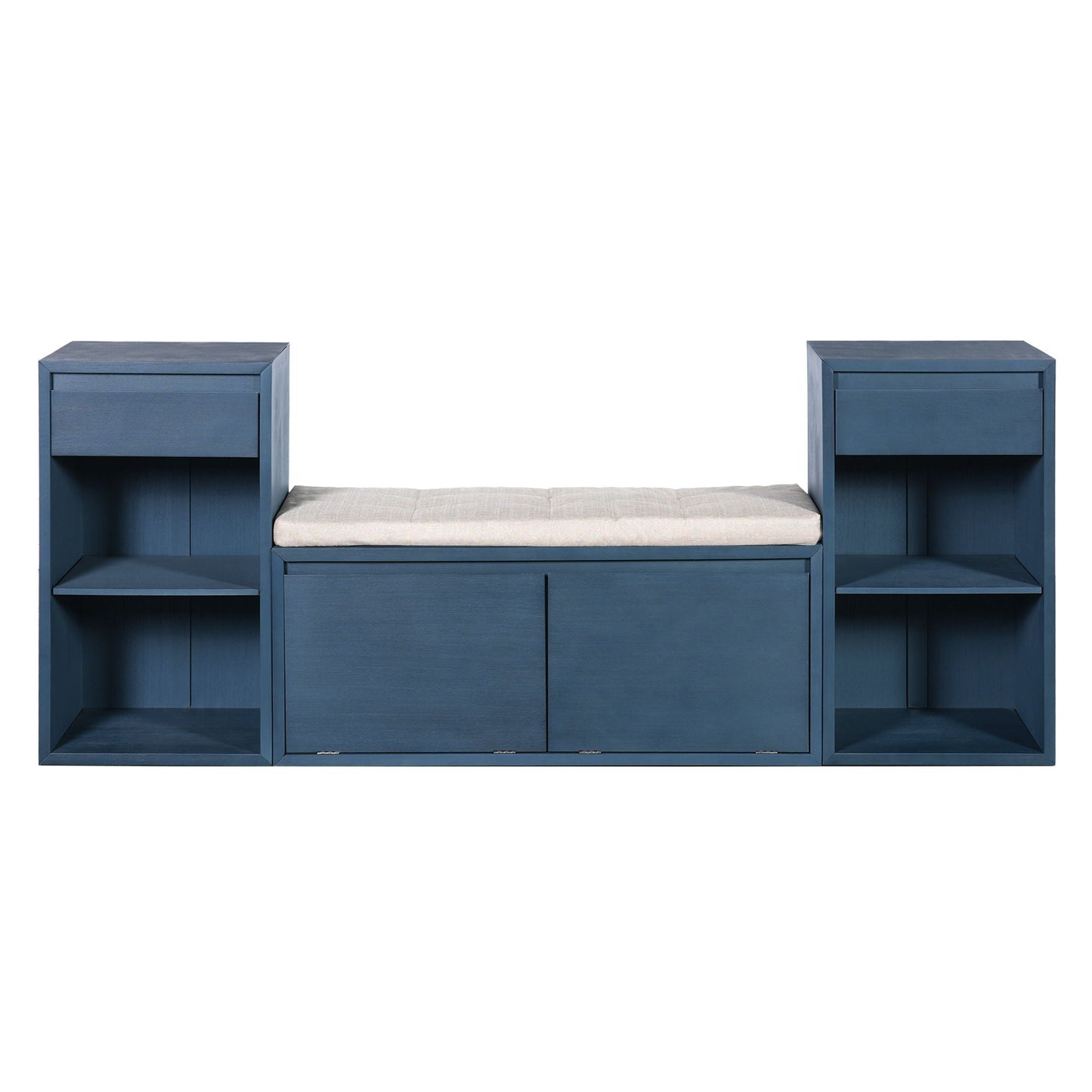Entryway Storage Bench With Cushion