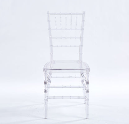 Dining Chair, Plastic Seat (Set of 4) - Transparent
