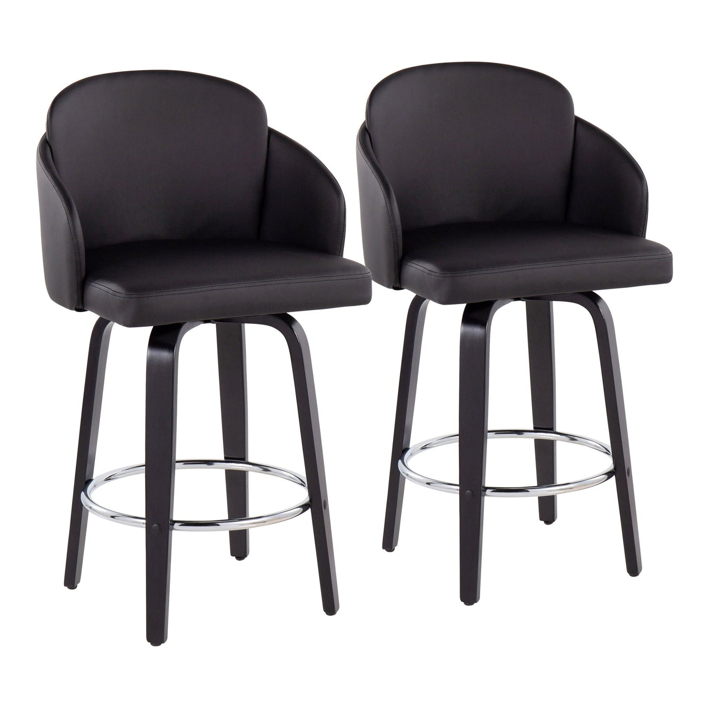 Counter Stool Round Footrest (Set of 2)
