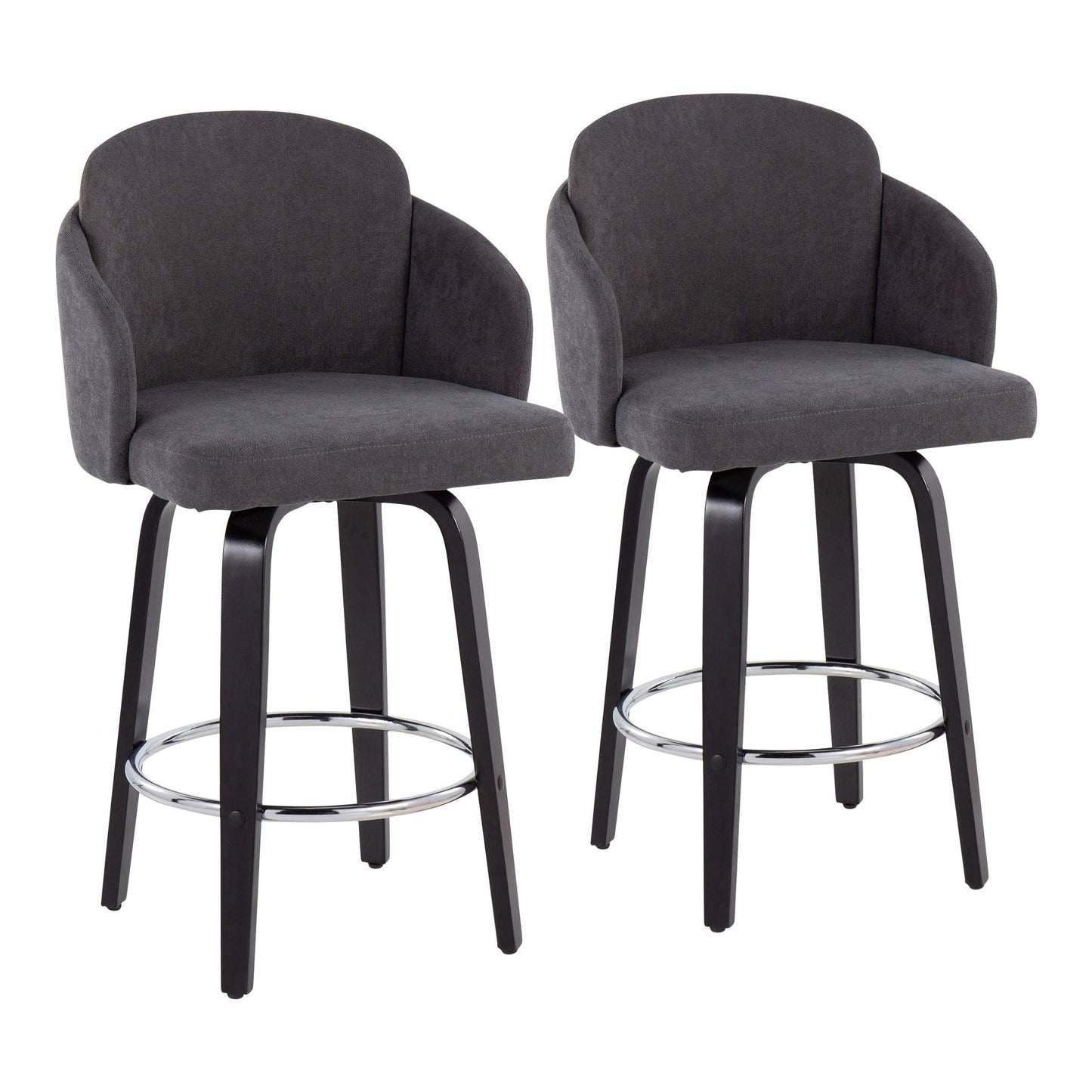 Counter Stool Round Footrest (Set of 2)