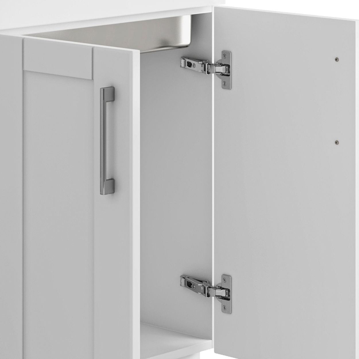Laundry Cabinet With Faucet And Stainless Steel Sink