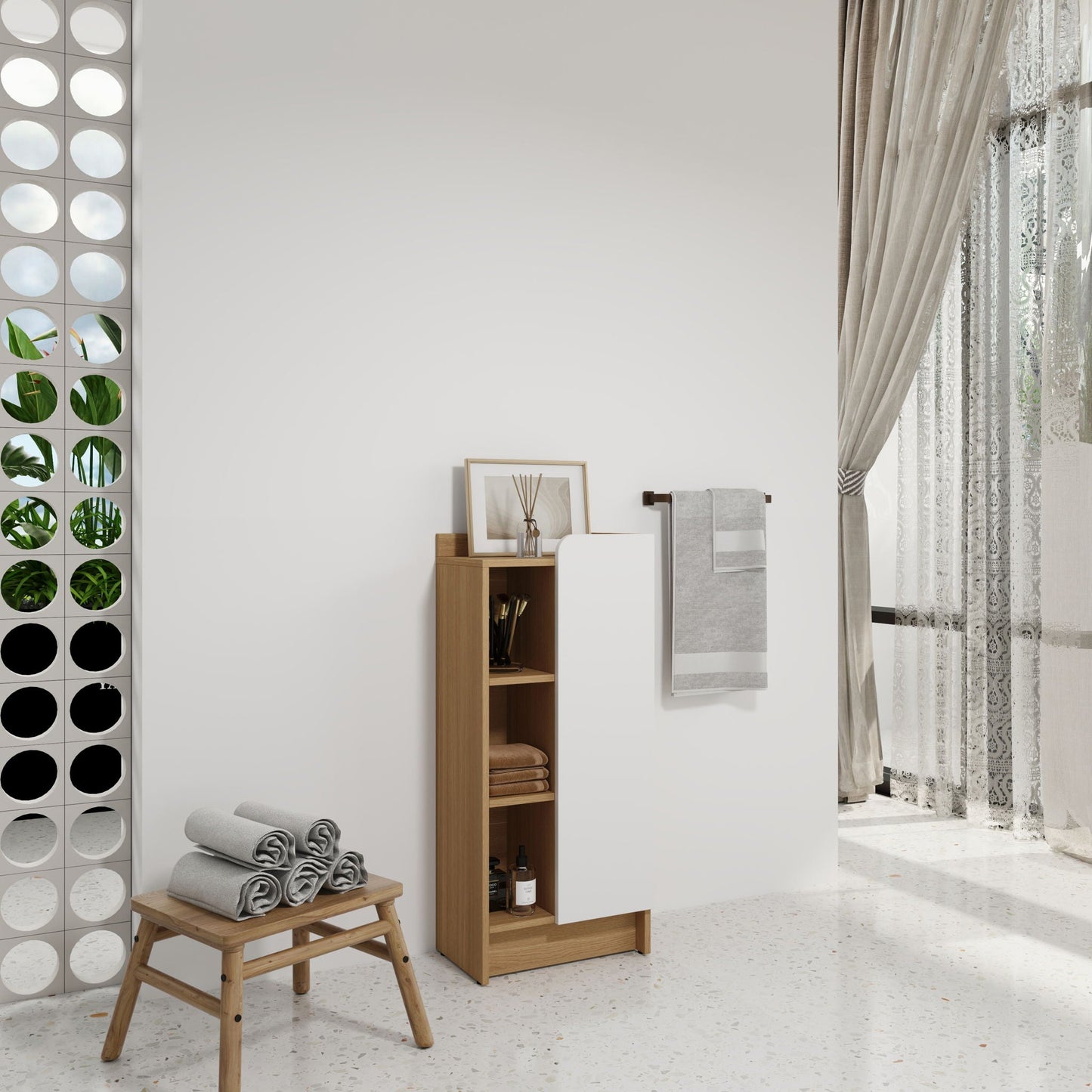Freestanding Bathroom Side Cabinet