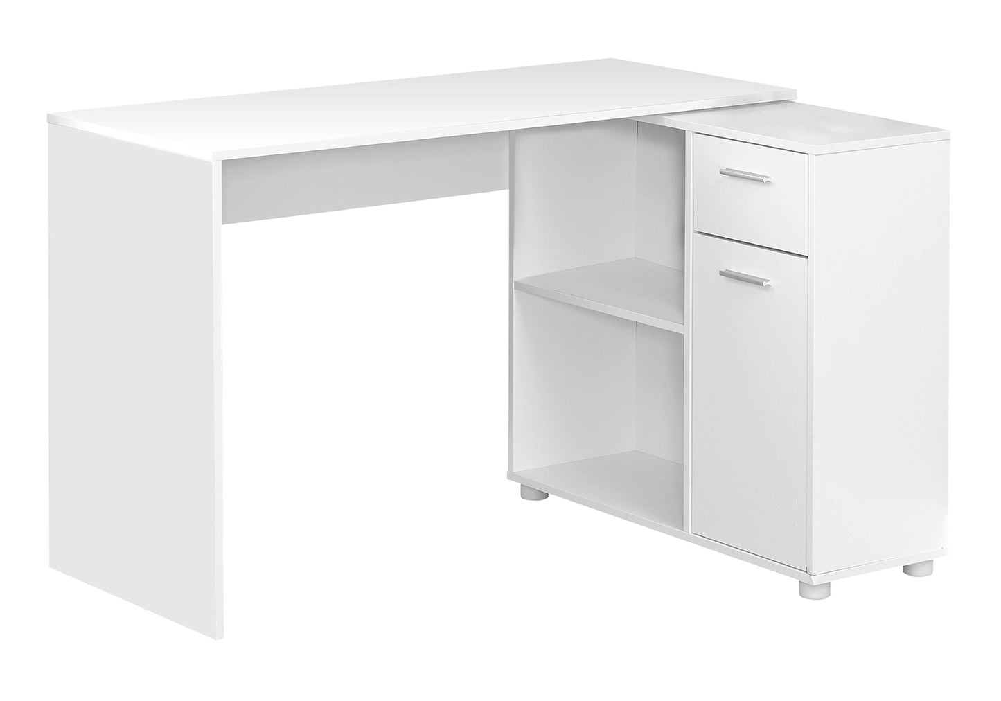 L-Shaped Computer Desk with Storage Drawers