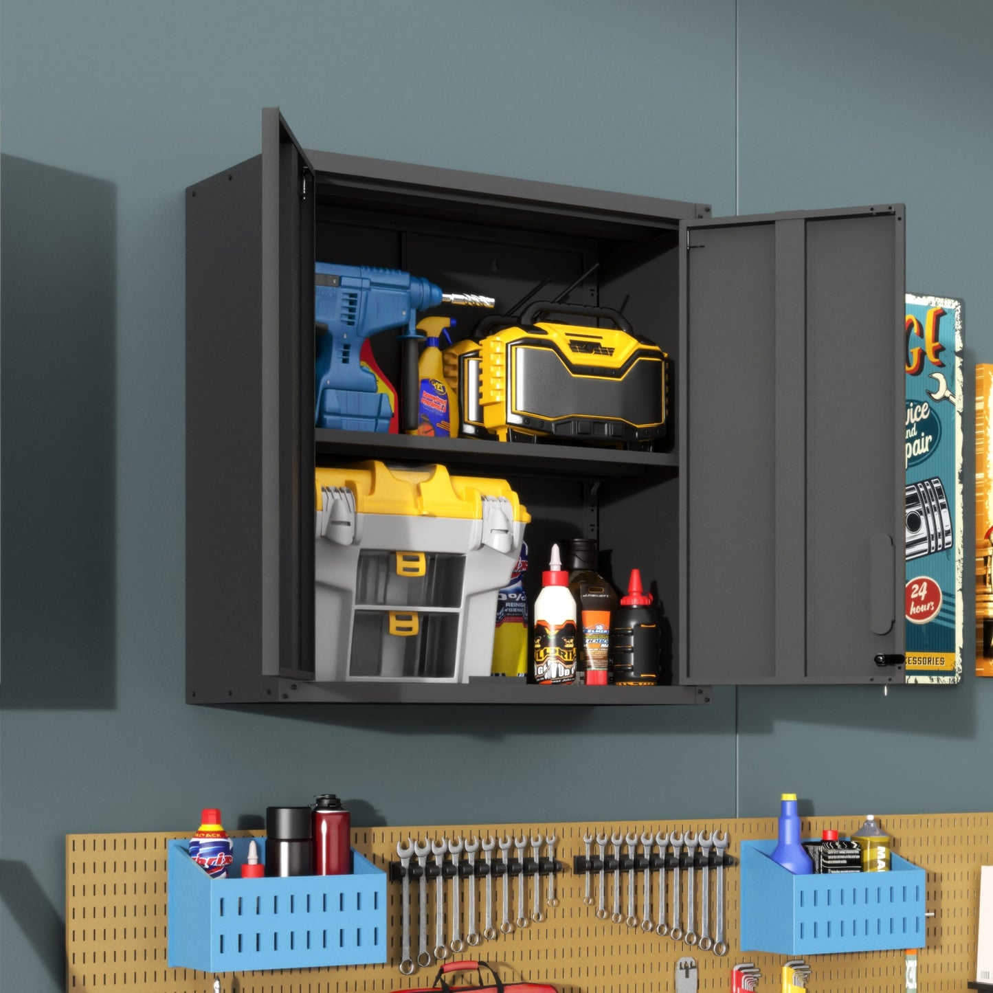 Metal Tool Storage Cabinet