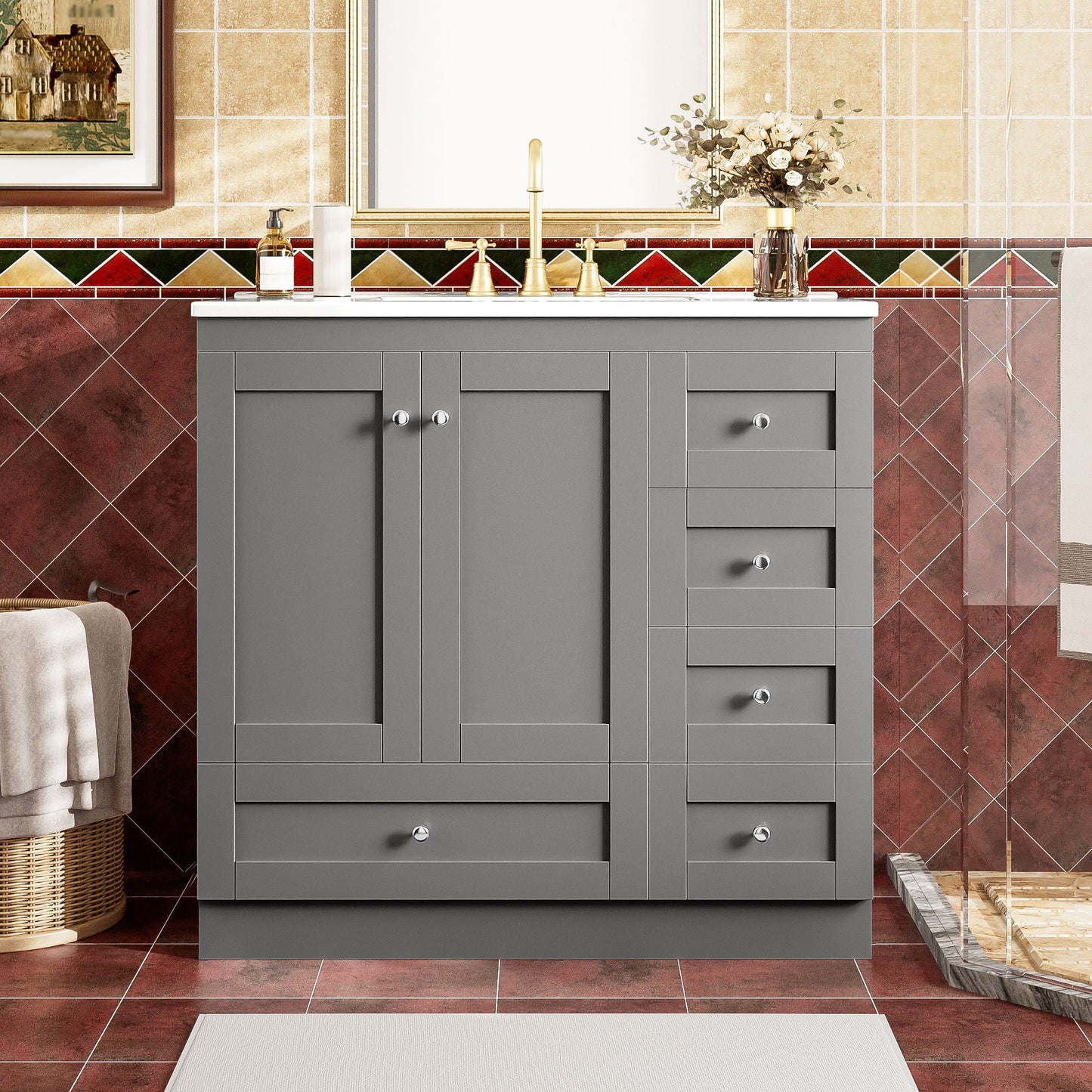 Bathroom Vanity Cabinet & Sink