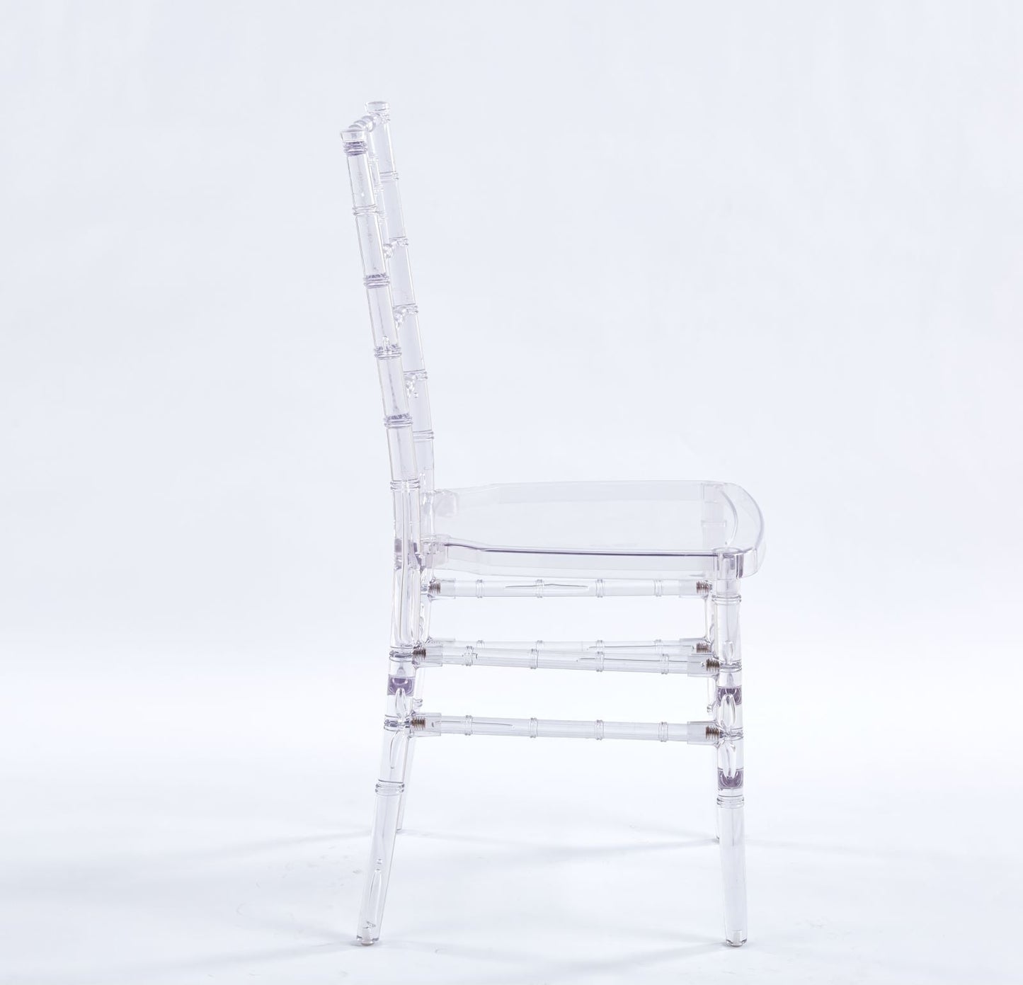 Dining Chair, Plastic Seat (Set of 4) - Transparent