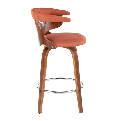 Fixed Height Counter Stool With Swivel (Set of 2)