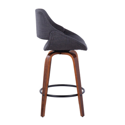 Counter Stool & Round Footrest (Set of 2)
