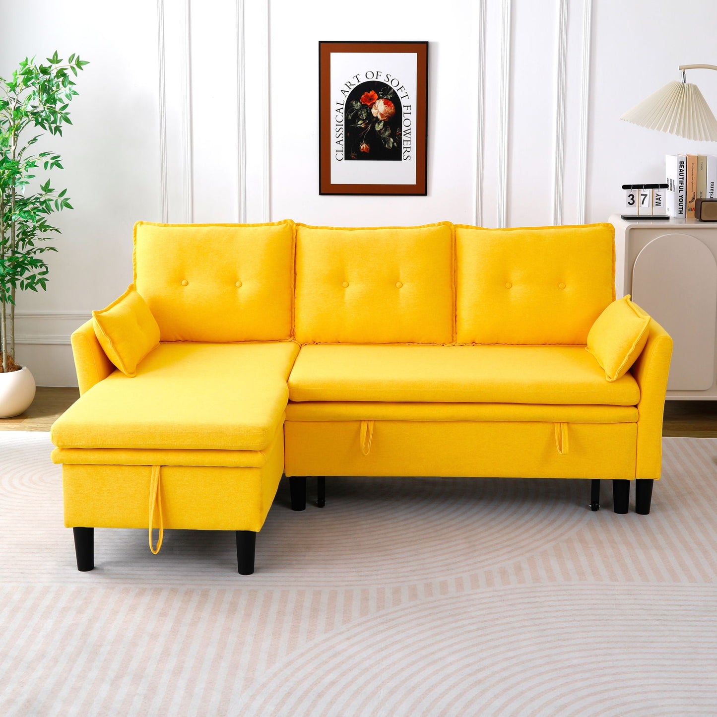 Chaise Sectional Sofa With Storage