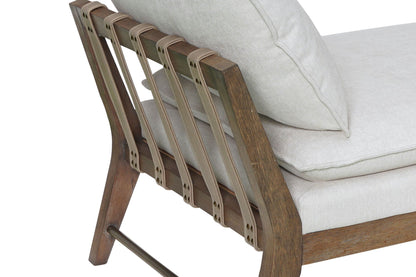 Daybed With Leather Strap Detail