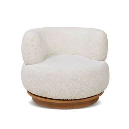 Fuji 360 Swivel Low Barrel Back Accent Chair