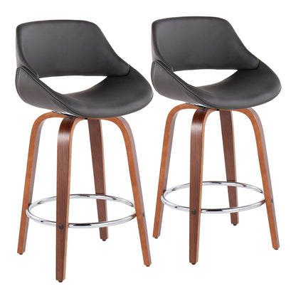 Counter Stool With Round Footrest (Set of 2)