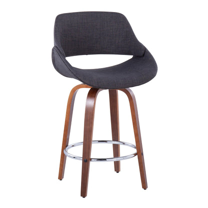 Counter Stool With Round Footrest (Set of 2)