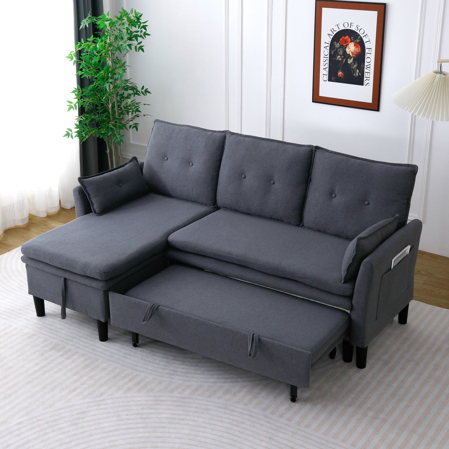 Chaise Sectional Sofa With Storage