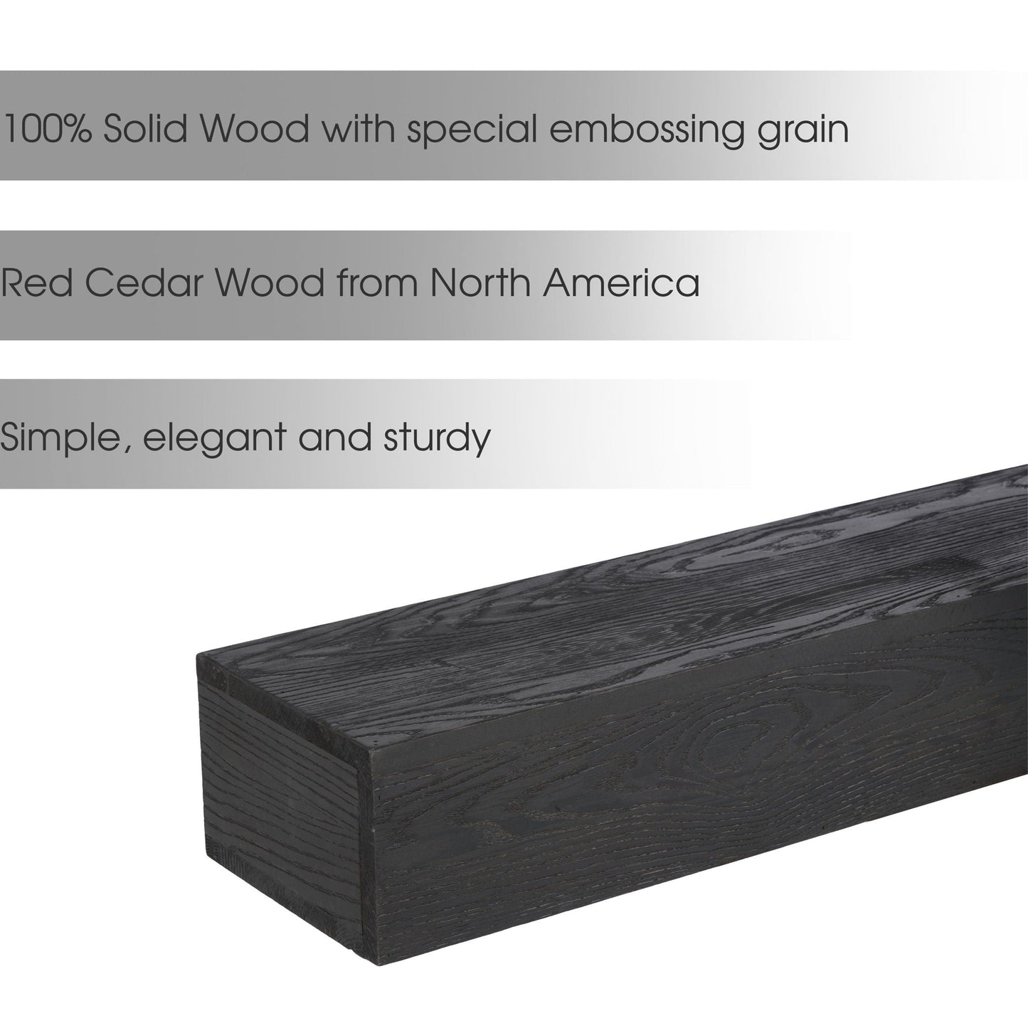 48'' Embossed Fireplace Mante