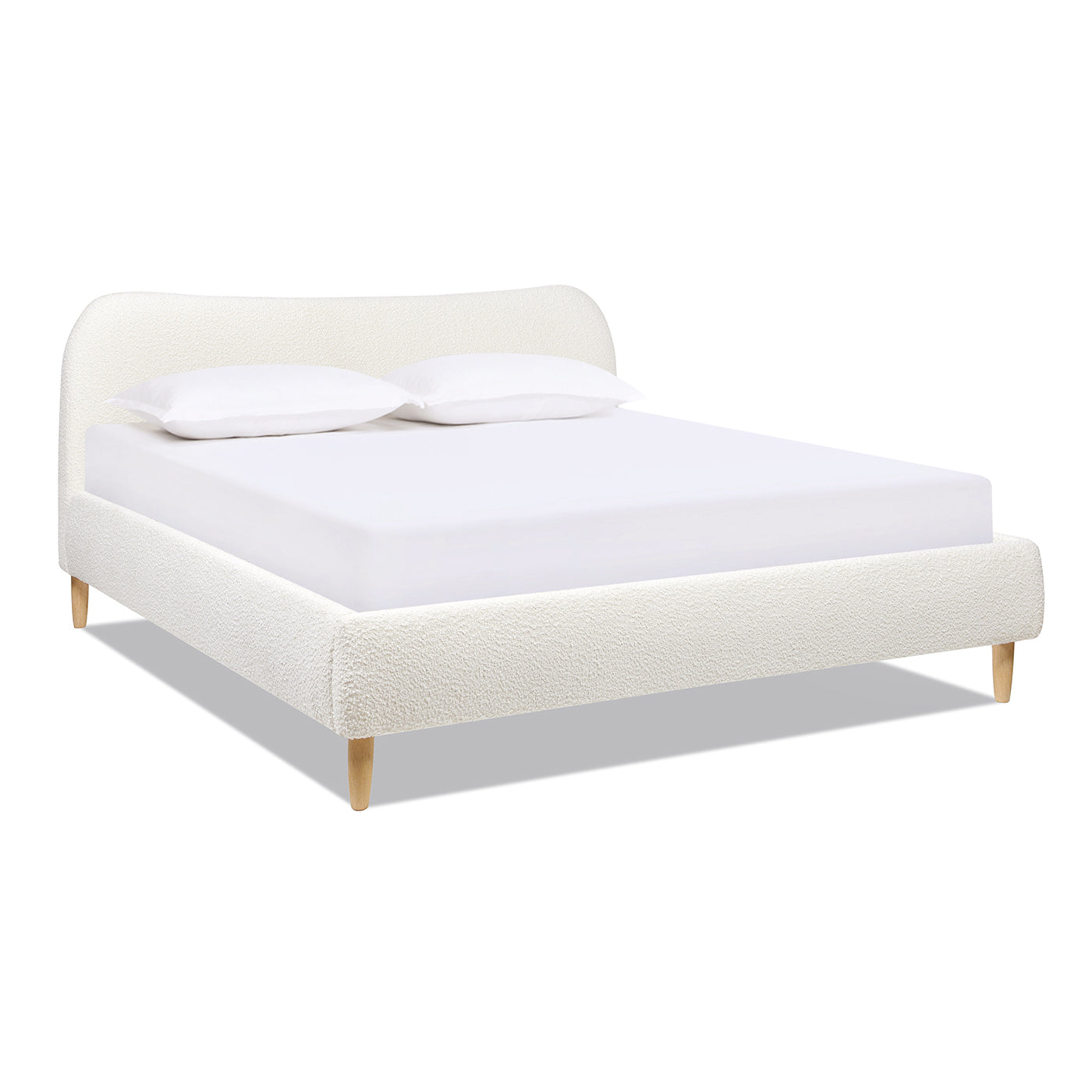 Headboard Upholstered Platform Bed, King