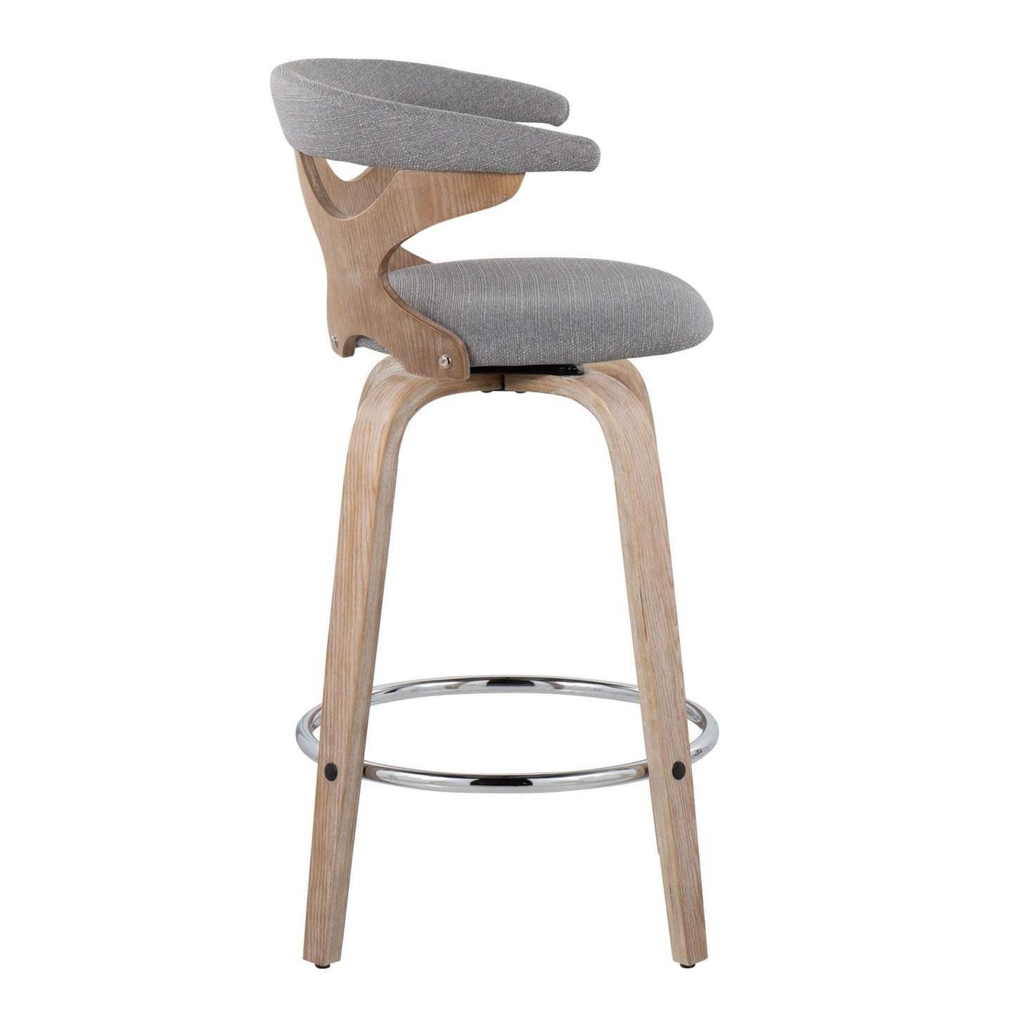 Fixed Height Counter Stool With Swivel (Set of 2)