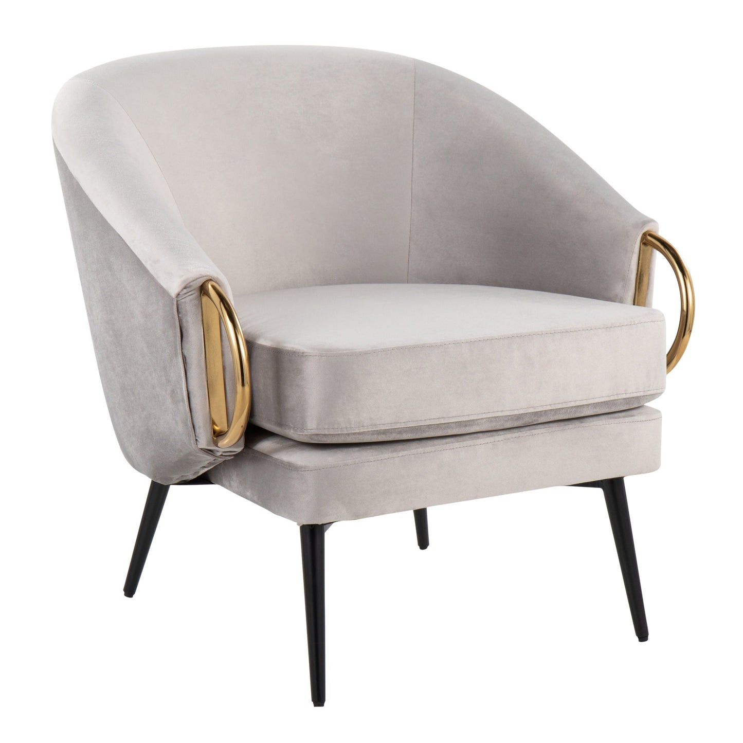 Glam Chair - Black / Silver
