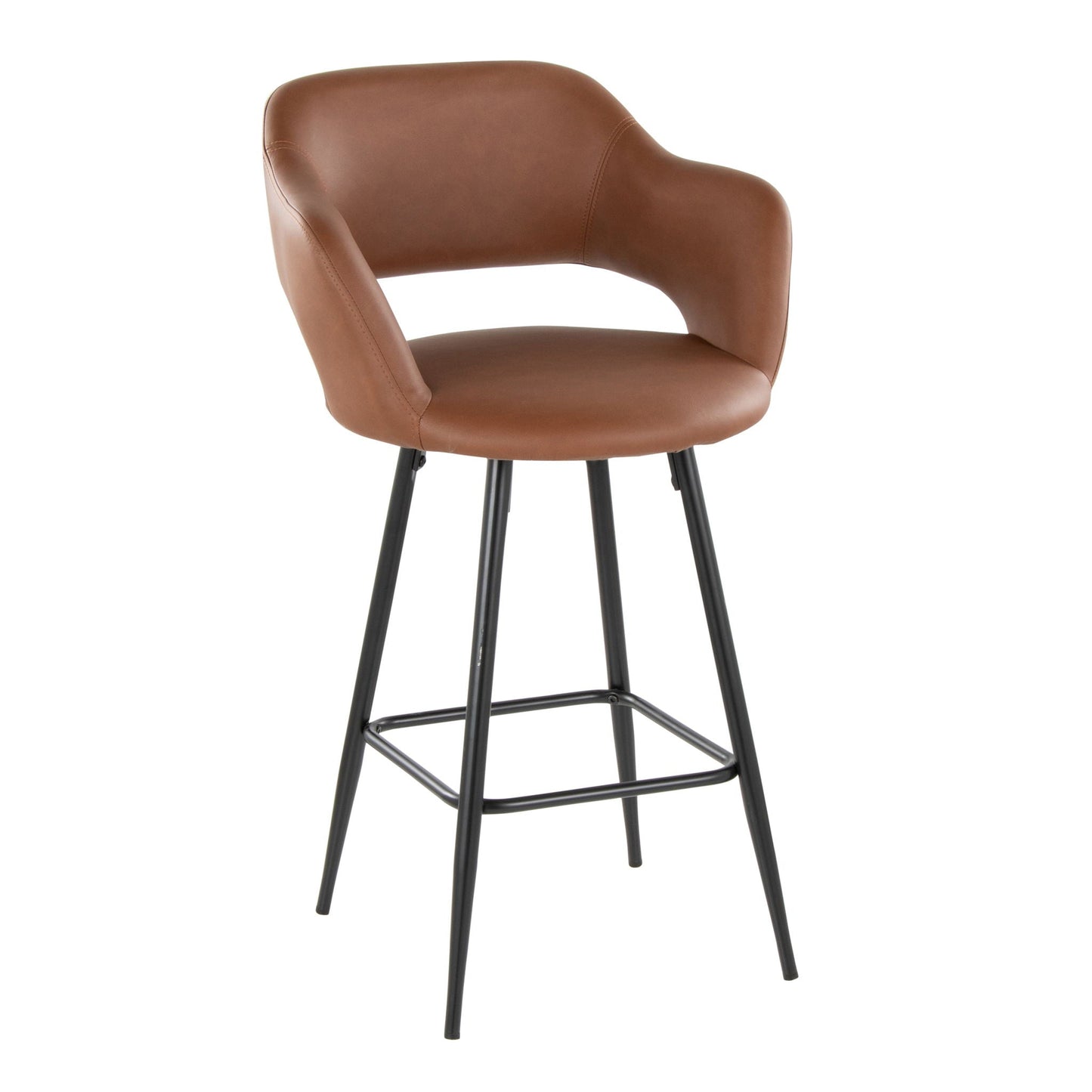 Counter Stool With Square Footrest (Set of 2)