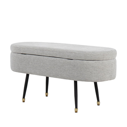 Storage Bench - Black / Light Gray