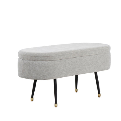 Storage Bench - Black / Light Gray