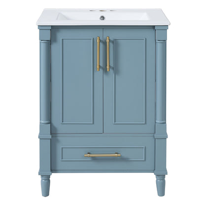 Vanity With Ornate French Cylinder Legs
