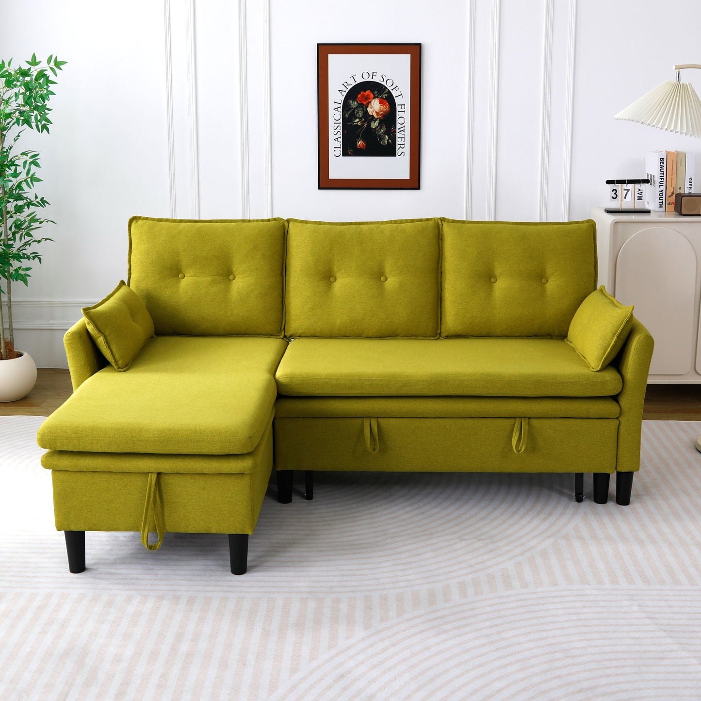 Chaise Sectional Sofa With Storage