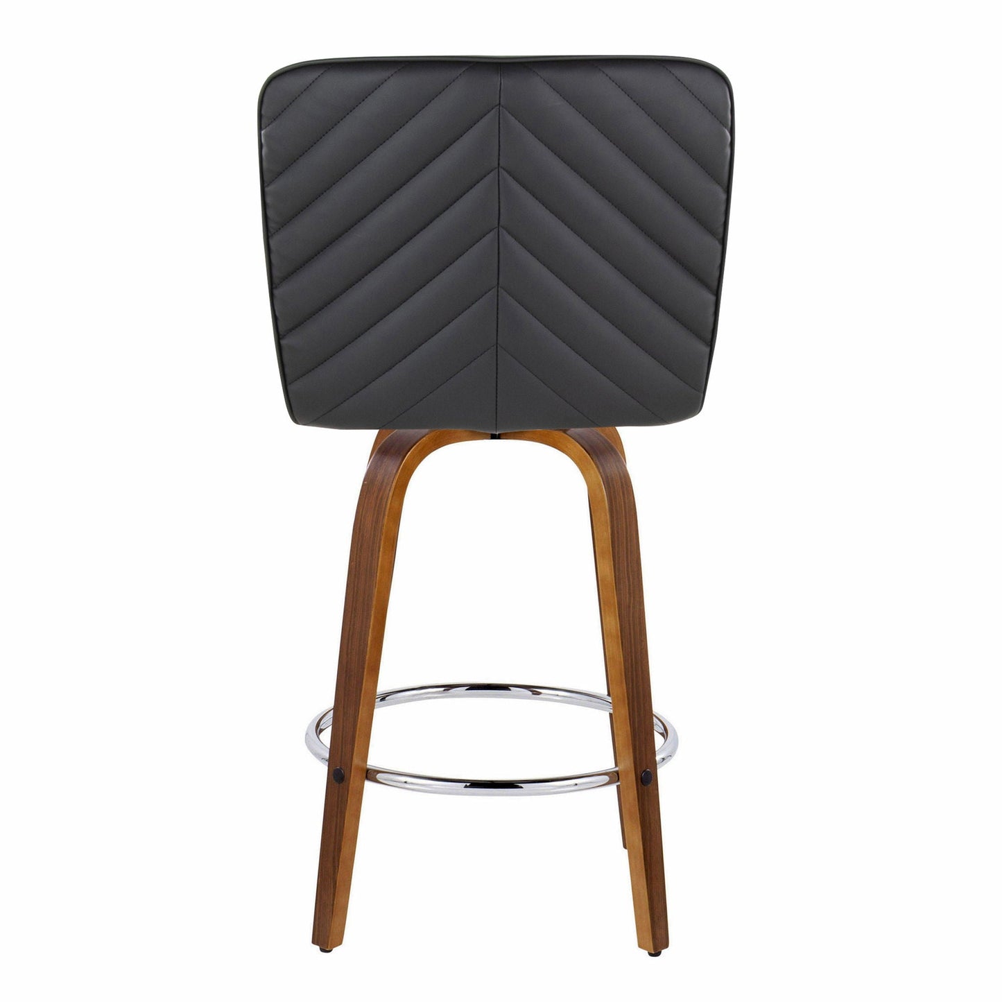 Counter Stool With Swivel With Round Footrest (Set of 2)