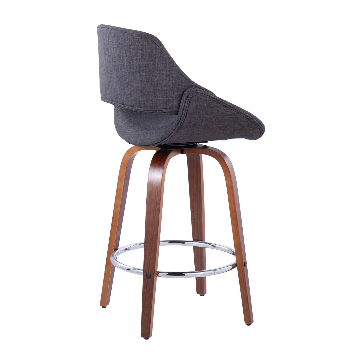 Counter Stool With Round Footrest (Set of 2)