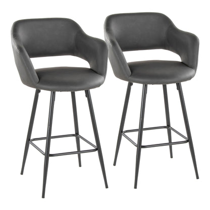 Counter Stool With Square Footrest (Set of 2)