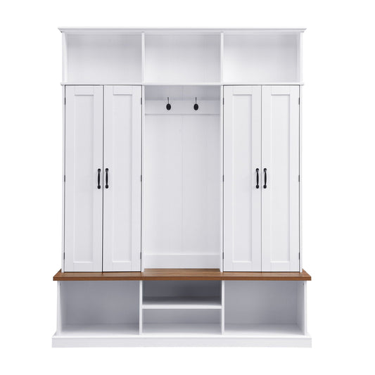 Entryway Hall Tree With Bench
