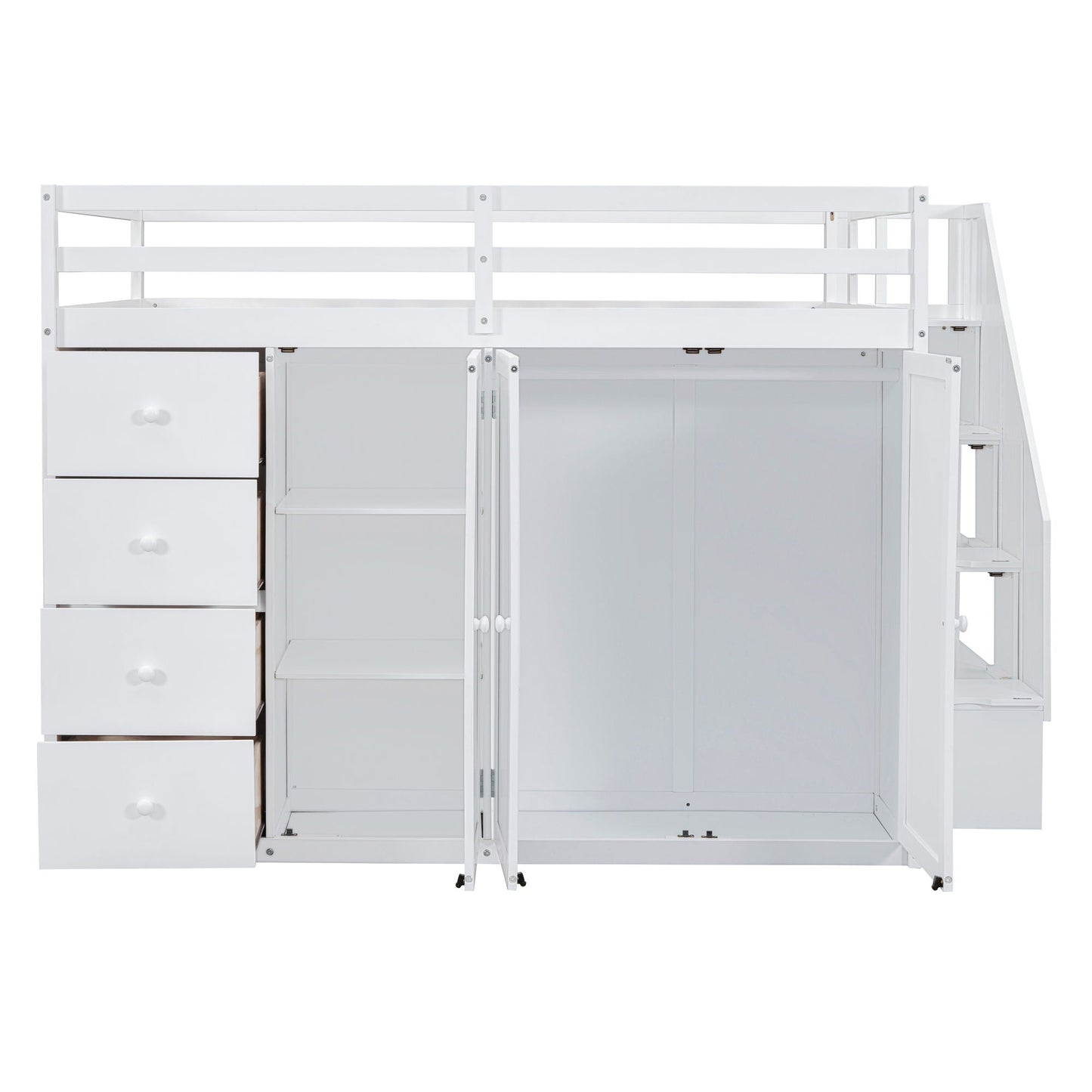 Loft Bed With Built In Wardrobes