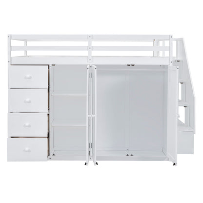 Loft Bed With Built In Wardrobes