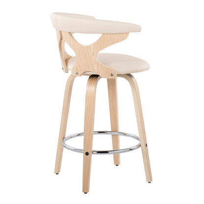 Fixed Height Counter Stool With Swivel (Set of 2)