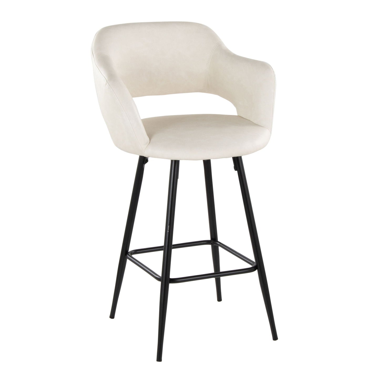 Counter Stool With Square Footrest (Set of 2)