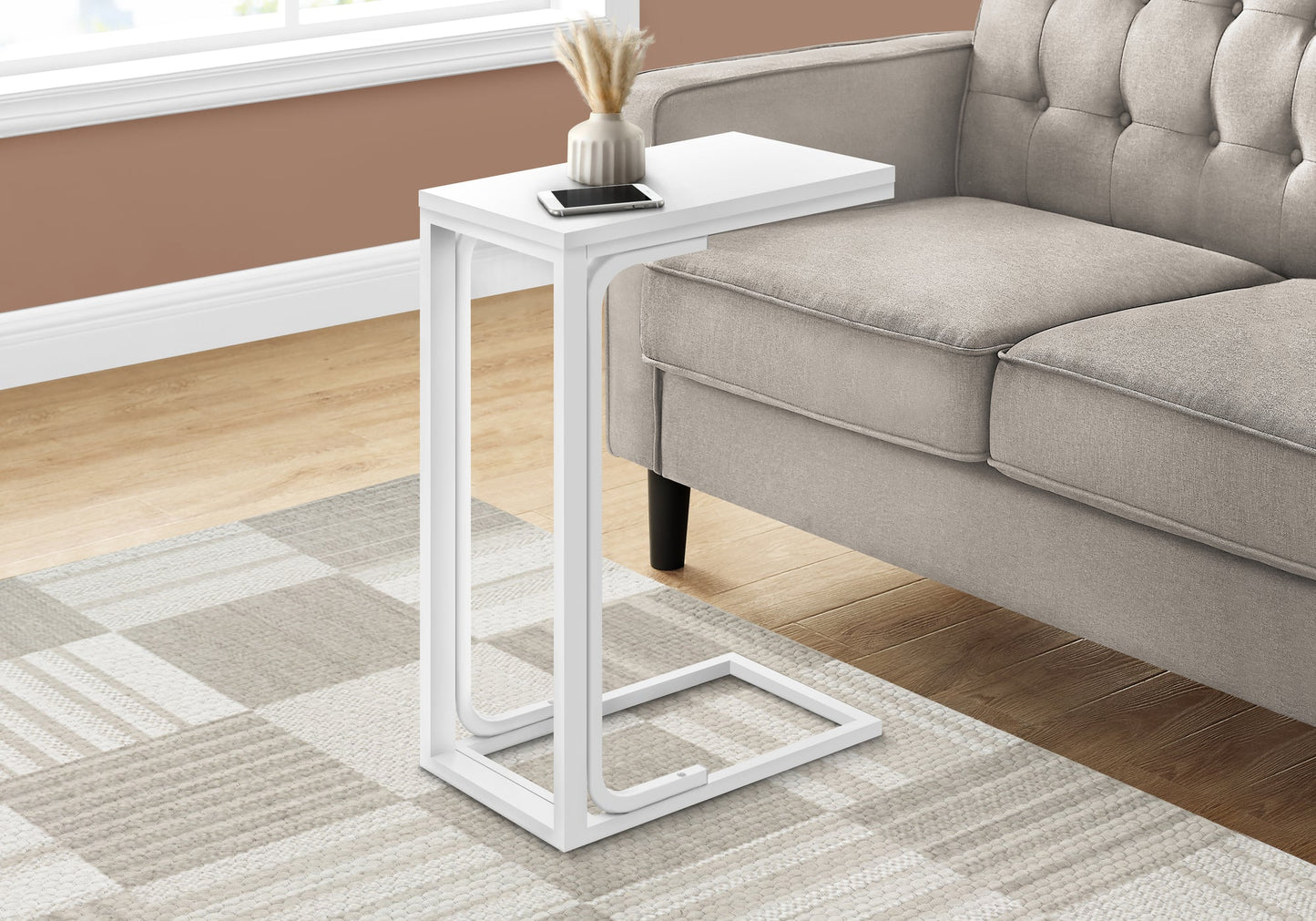 Stylish C-shaped Accent Table