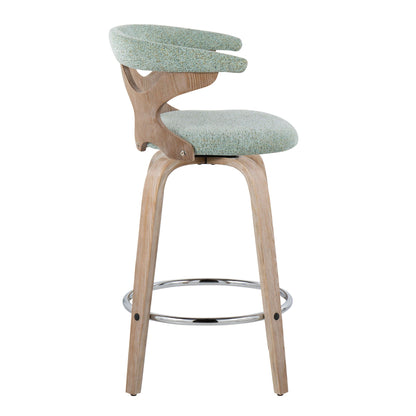 Fixed Height Counter Stool With Swivel (Set of 2)