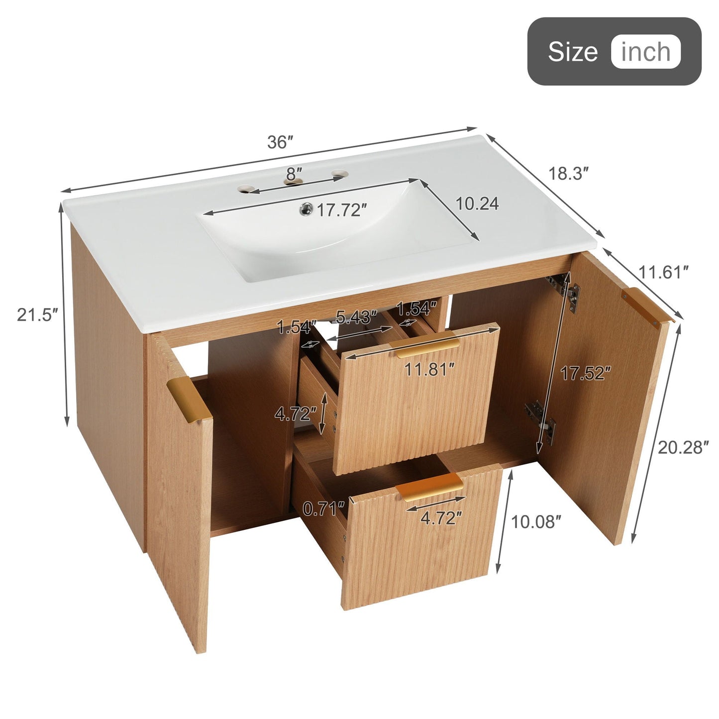 Wall Mounted Bathroom Vanity